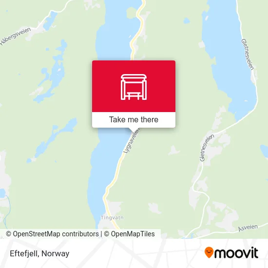Eftefjell map