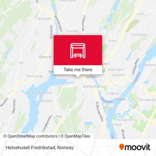 Helsehuset Fredrikstad map
