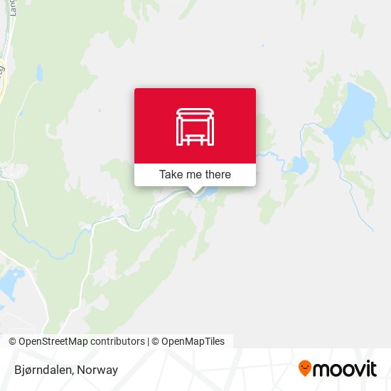 Bjørndalen map