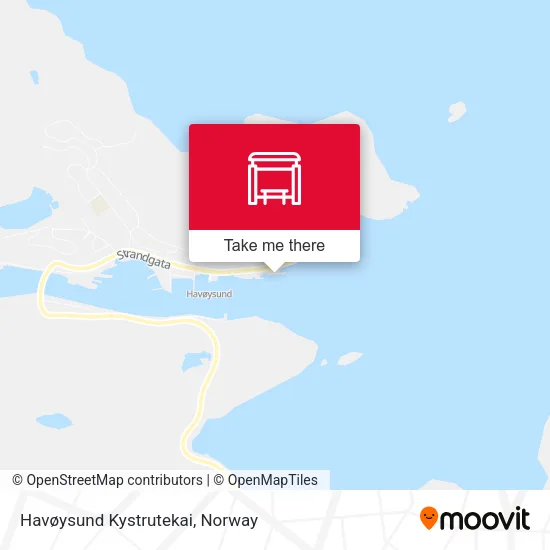Havøysund Kystrutekai map