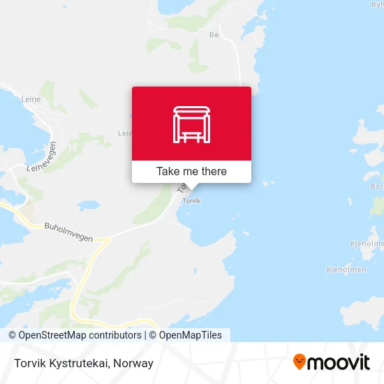 Torvik Kystrutekai map