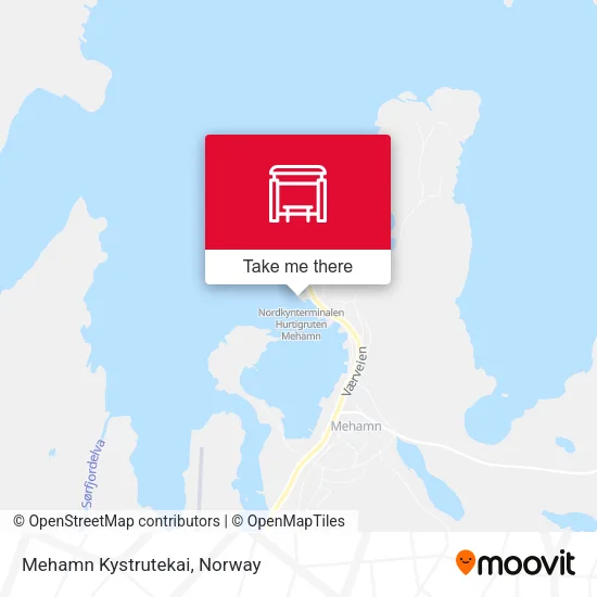 Mehamn Kystrutekai map
