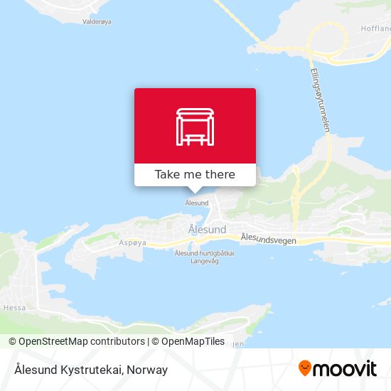 Ålesund Kystrutekai map