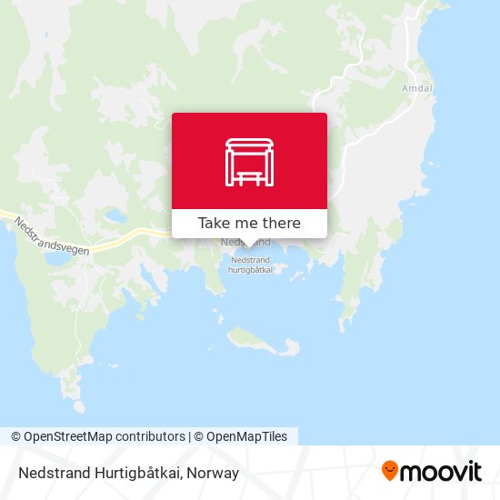 Nedstrand Hurtigbåtkai map