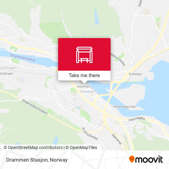 Drammen Stasjon map