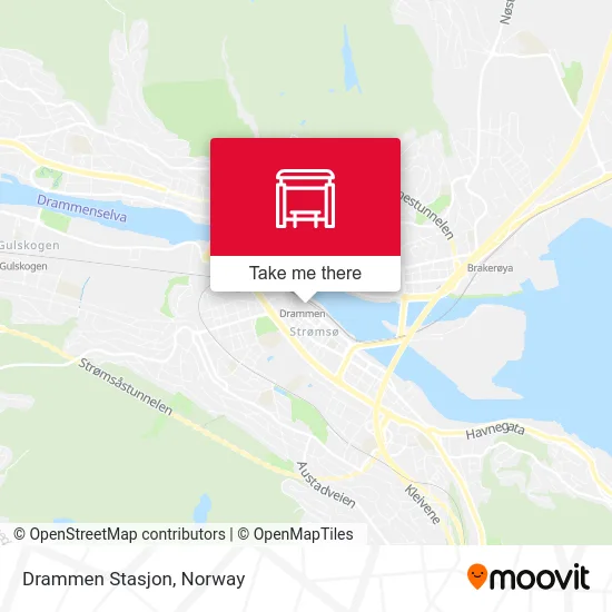 Drammen Stasjon map