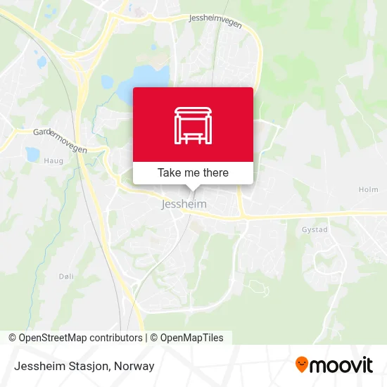 Jessheim Stasjon map