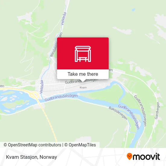 Kvam Stasjon map