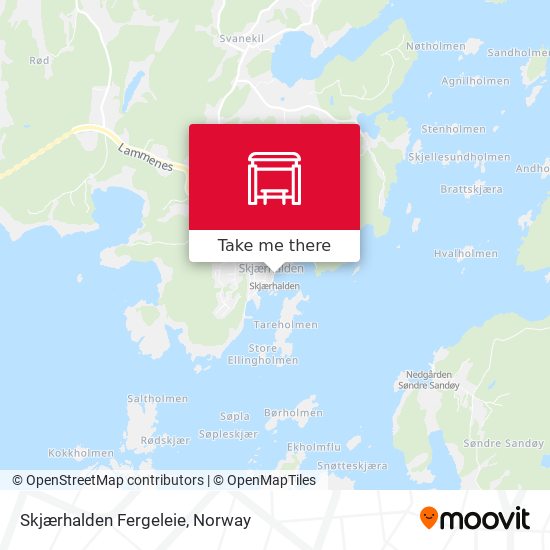 Skjærhalden Fergeleie map