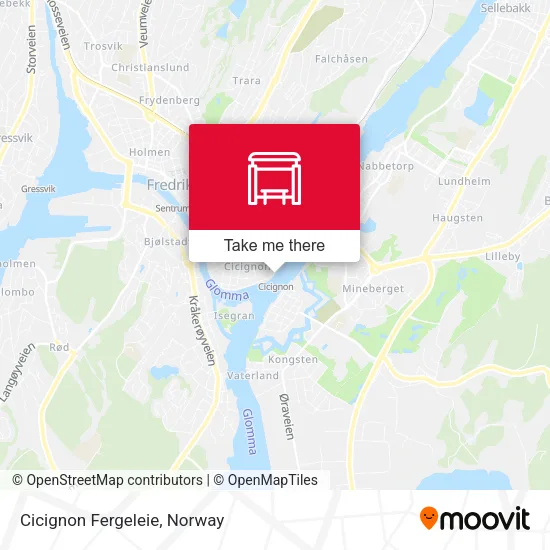 Cicignon Fergeleie map