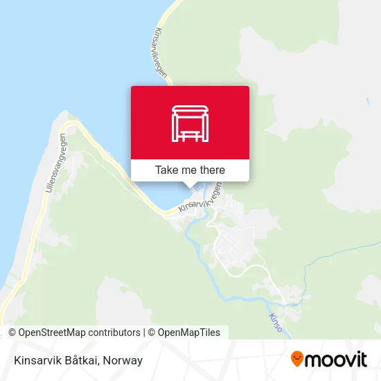 Kinsarvik Båtkai map