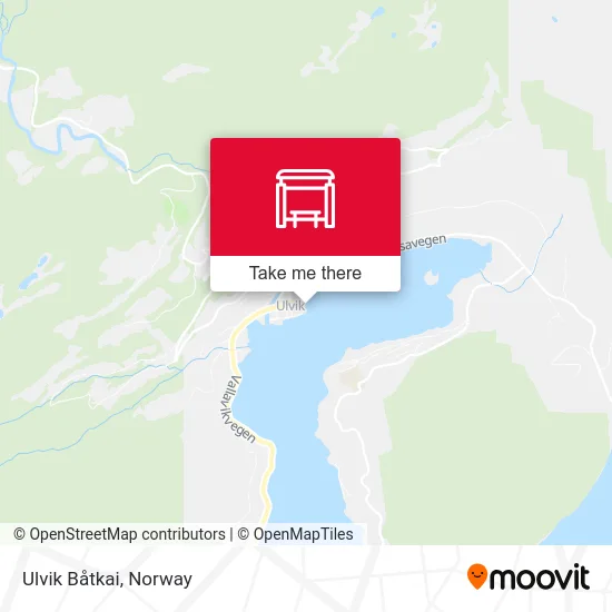 Ulvik Båtkai map