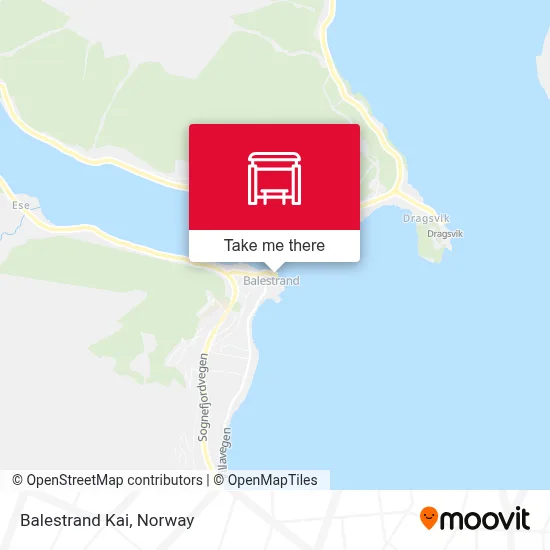 Balestrand Kai map