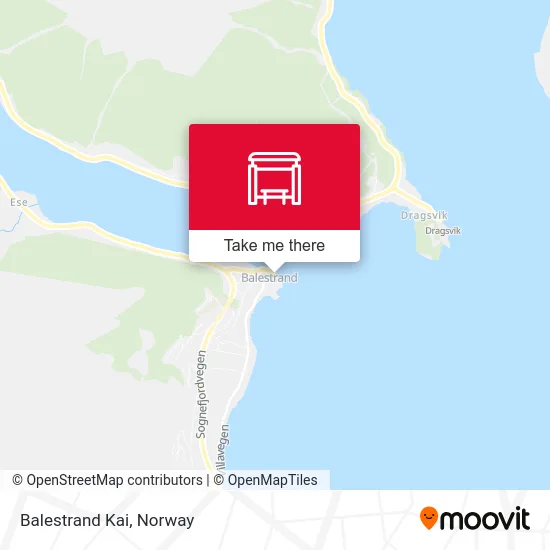 Balestrand Kai map