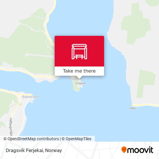 Dragsvik Ferjekai map