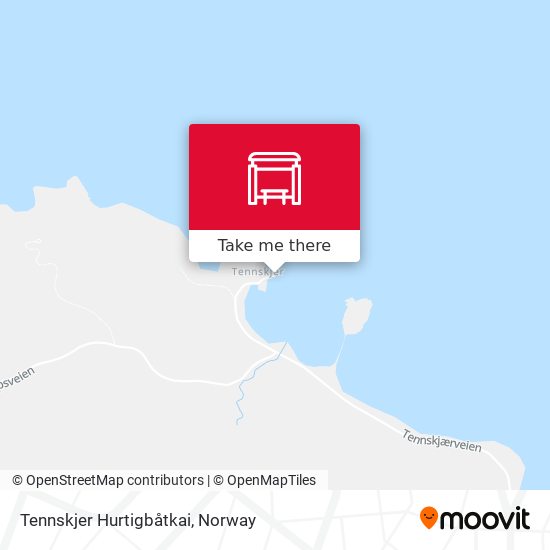 Tennskjer Hurtigbåtkai map