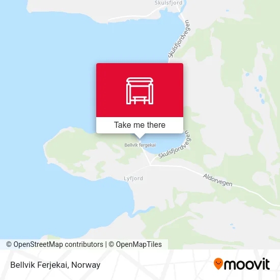 Bellvik Ferjekai map