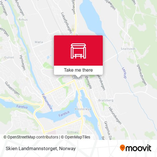 Skien Landmannstorget map