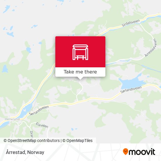 Årrestad map