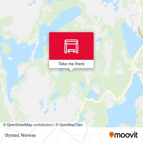 Øystad map