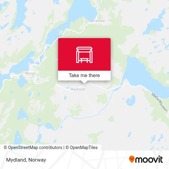Mydland map