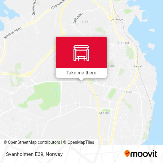 Svanholmen E39 map