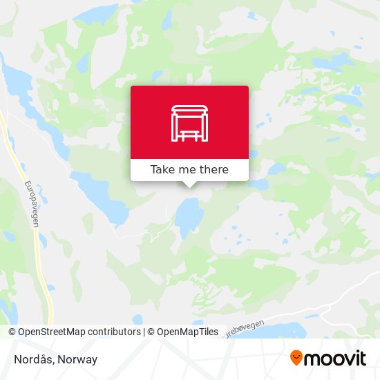 Nordås map