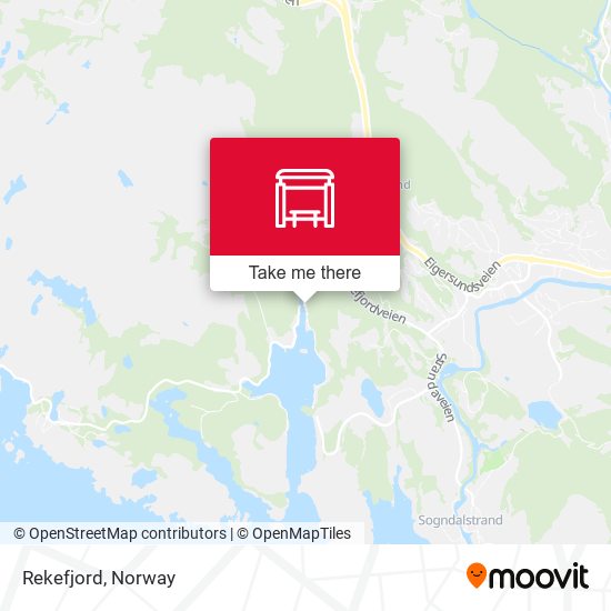 Rekefjord map