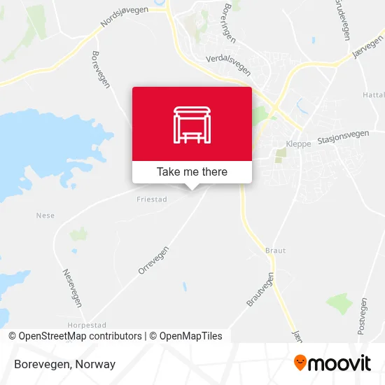 Borevegen map