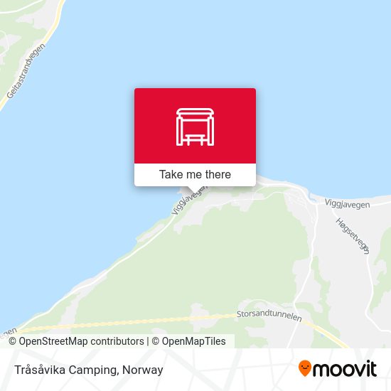 Tråsåvika Camping map