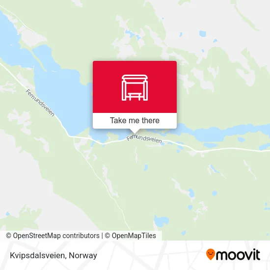 Kvipsdalsveien map