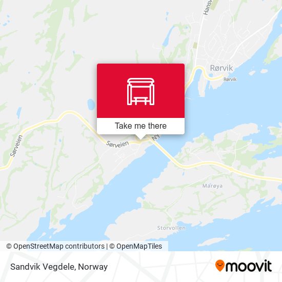 Sandvik Vegdele map