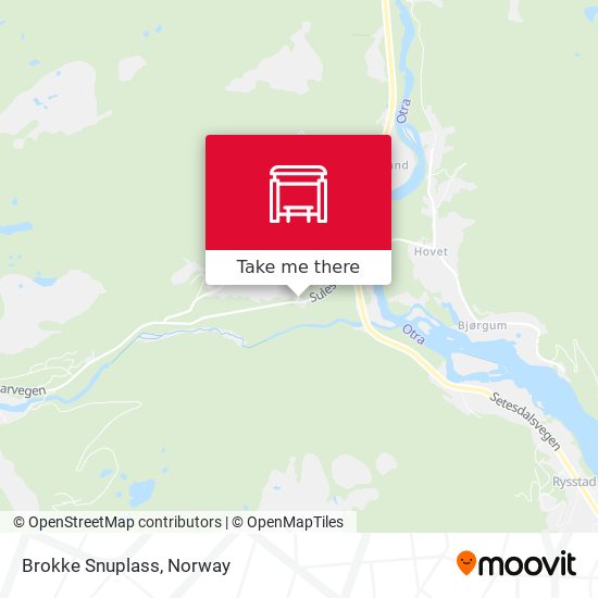 Brokke Snuplass map