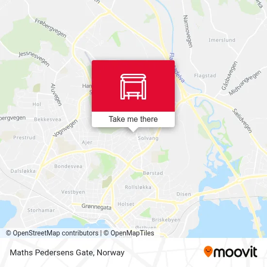 Maths Pedersens Gate map