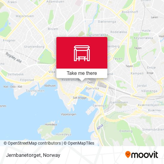 Jernbanetorget map