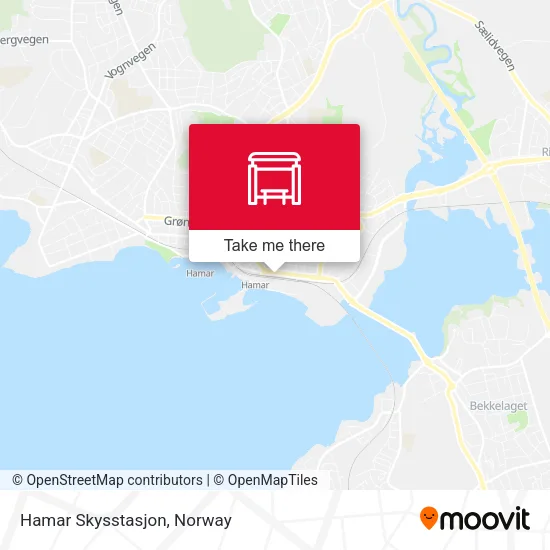 Hamar Skysstasjon map