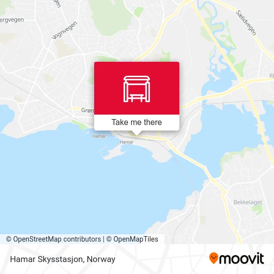 Hamar Skysstasjon map