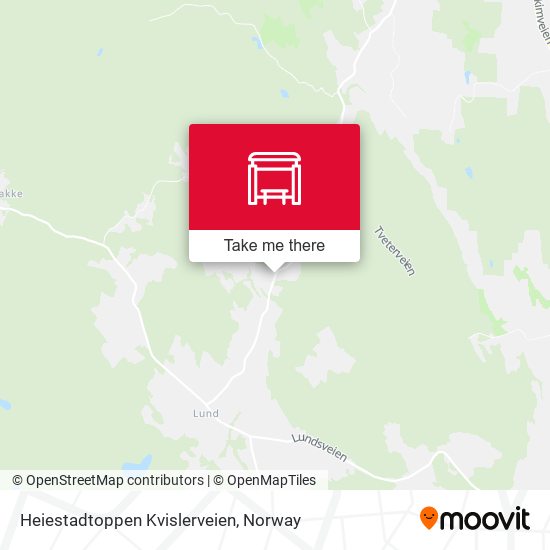 Heiestadtoppen Kvislerveien map