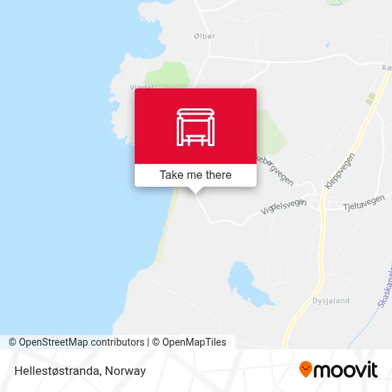 Hellestøstranda map