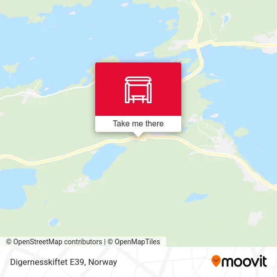 Digernesskiftet E39 map