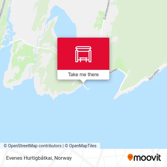 Evenes Hurtigbåtkai map
