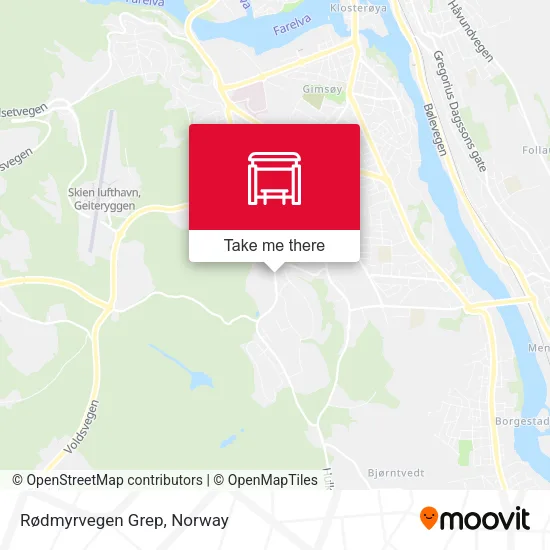 Rødmyrvegen Grep map