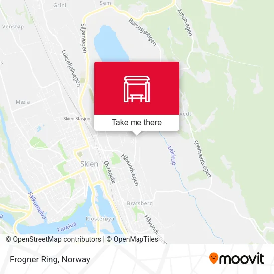 Frogner Ring map