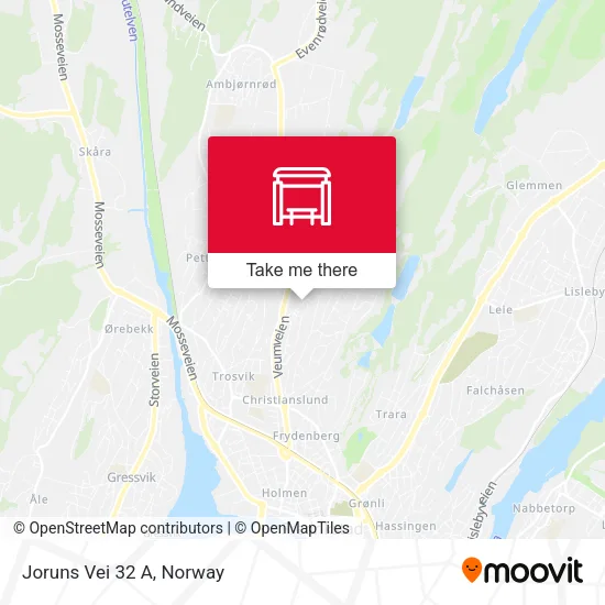 Joruns Vei 32 A map