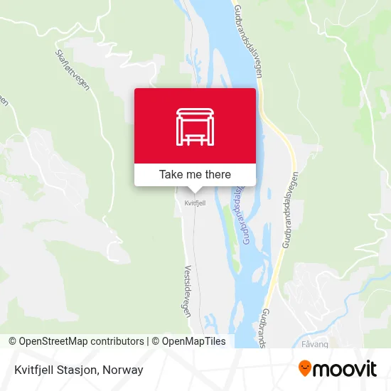 Kvitfjell Stasjon map