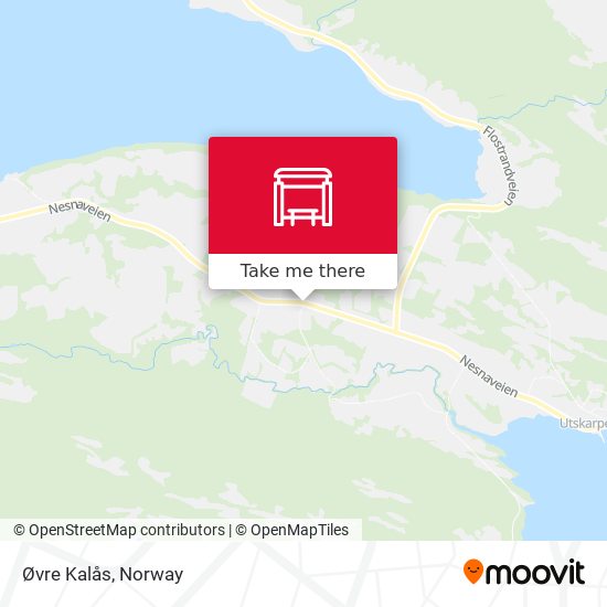 Øvre Kalås map