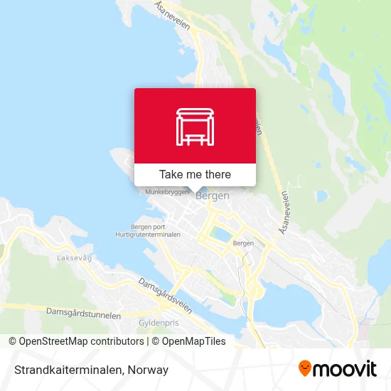 Strandkaiterminalen map