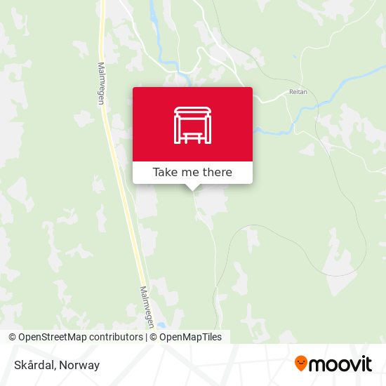 Skårdal map