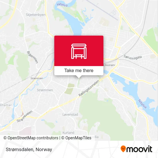 Strømsdalen map