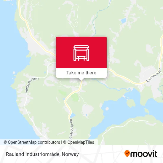 Rauland Industriområde map